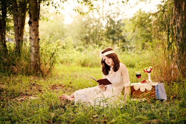 Reading in the Country by Karen Wolfe Photography