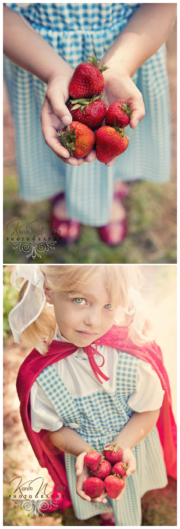 Summer Strawberries-Bonney Lake Children's Photographer-Karen Wolfe Photography